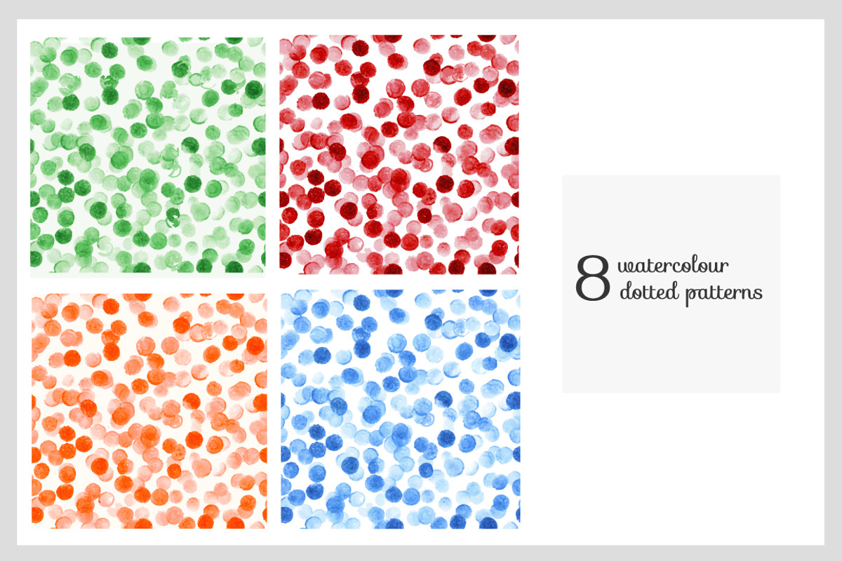 Watercolour dotted patterns, a Background Graphic by Elina_Li (Photo 1 of 3)