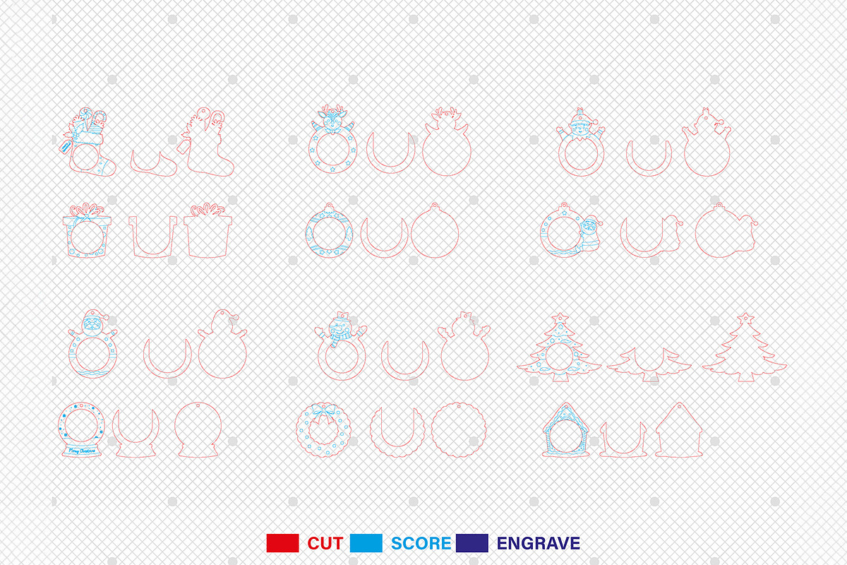 Christmas Ornament svg, a Pattern Graphic by Lasercutiny (Photo 2 of 2)