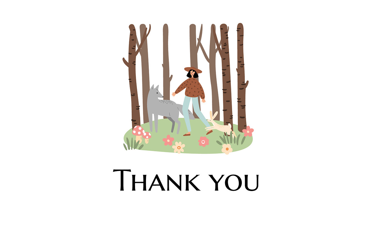 Forest Scenes Illustration Set, an Animal Illustration by LyubovZaytseva (Photo 5 of 5)
