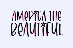 4TH OF JULY Font Bundle