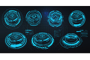 Sci-fi FUI Futuristic Element in HUD, a Technology Illustration by ZinetroN (Thumbnail 6 of 10)