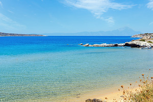 Summer sea coast (Halkidiki, Greece)., a Nature Photo by YuriyB