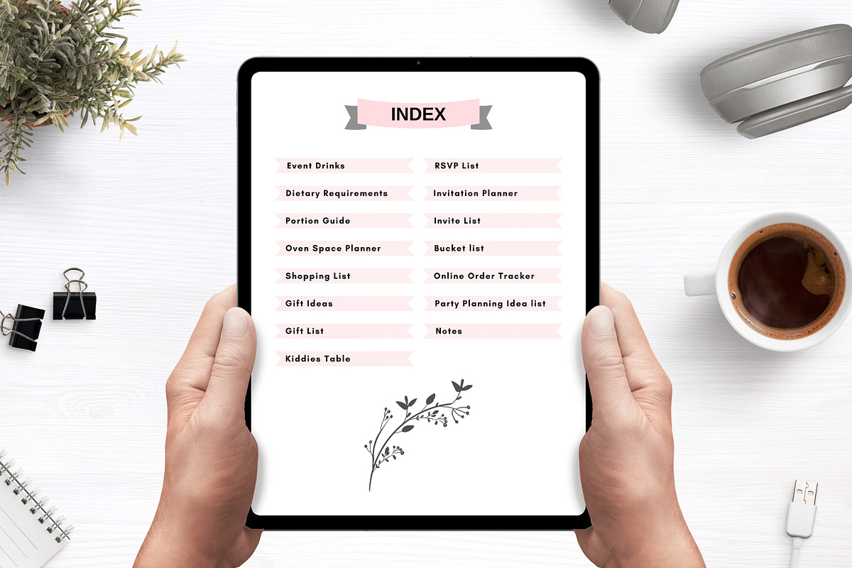 Digital Event Planner Canva Template, a Presentation Template by Designmela01 (Photo 3 of 10)