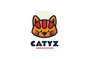 Cat Simple Mascot Logo, a Branding & Logo Template by Artnivora.Std