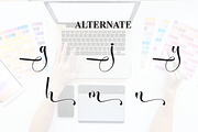 Designer | Script Font, a Handwritten Font by Scratchones (Thumbnail 8 of 9)