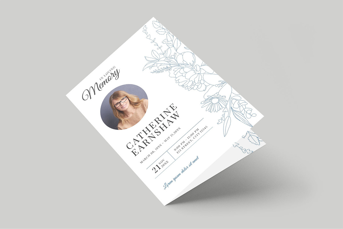 Funeral & Memorial Service Brochure, a Flyer Template by BrandPacks (Photo 3 of 7)