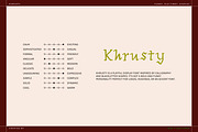 Khrusty Display Font + Icon Bundle, a Handwritten Font by Side X Side Studio (Thumbnail 5 of 7)