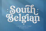 South Belgian - Retro Serif, a Serif Font by Mulkan Nazir (Thumbnail 1 of 14)
