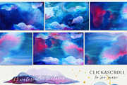 Eternal Galaxy Watercolor Collection, a Texture Graphic by Anna's Creative Store (Thumbnail 2 of 6)