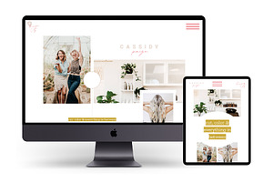 Website Template Cassidy Paige