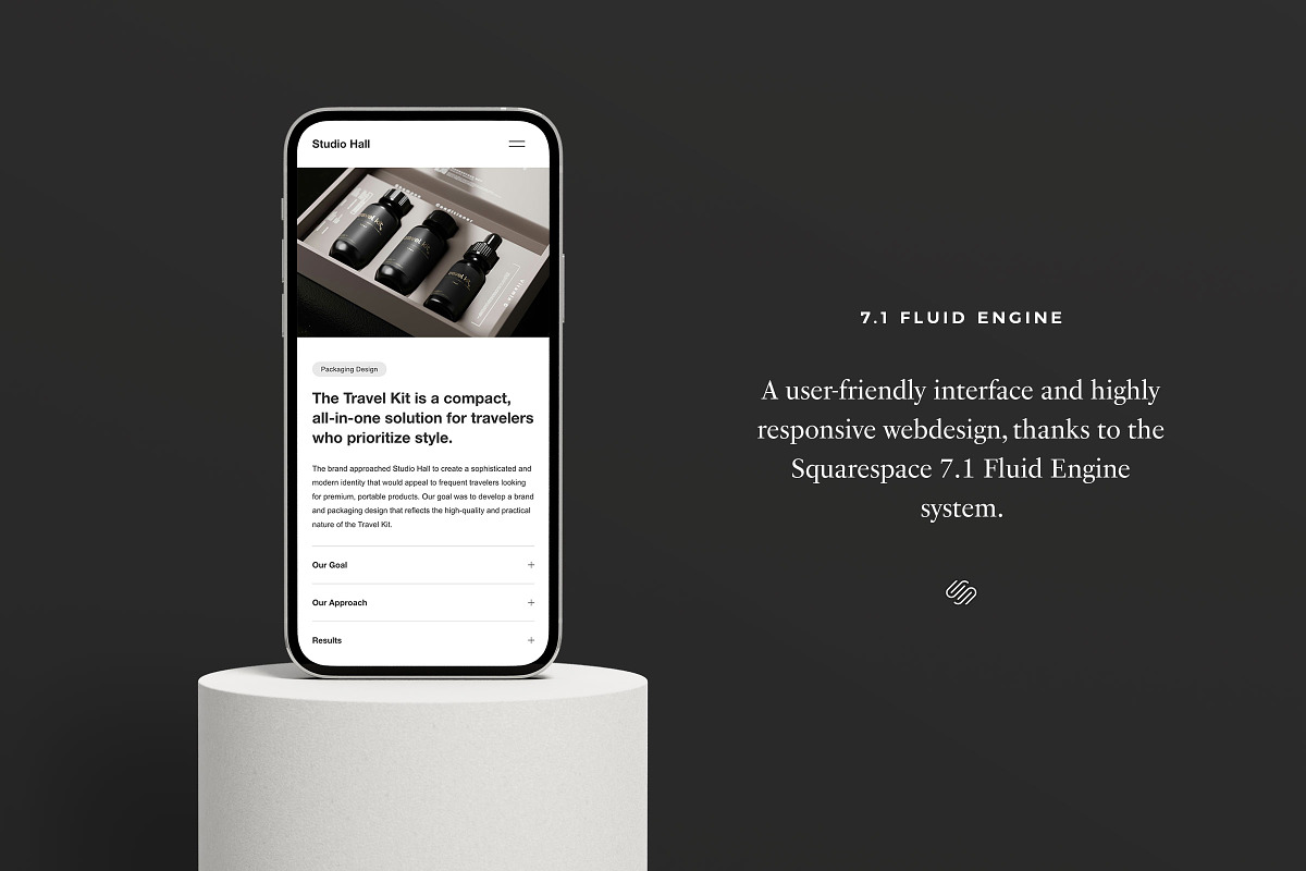 Studio Hall Squarespace 7.1 Website, a Squarespace Template by Ruben Stom (Photo 2 of 12)