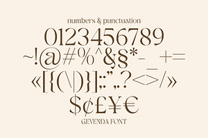 Gevenda - A Display Serif