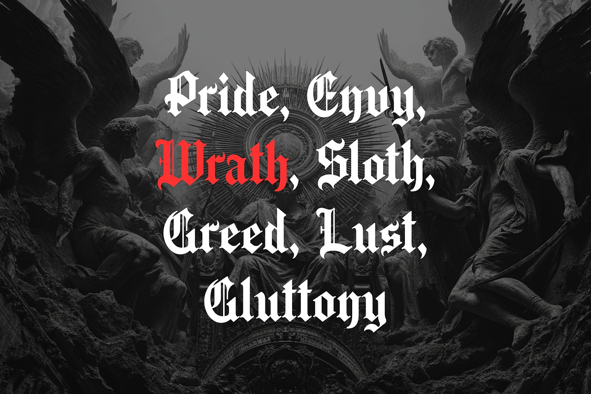 Arkhaven - Gothic Blackletter Type, a Blackletter Font by HipFonts (Photo 6 of 7)