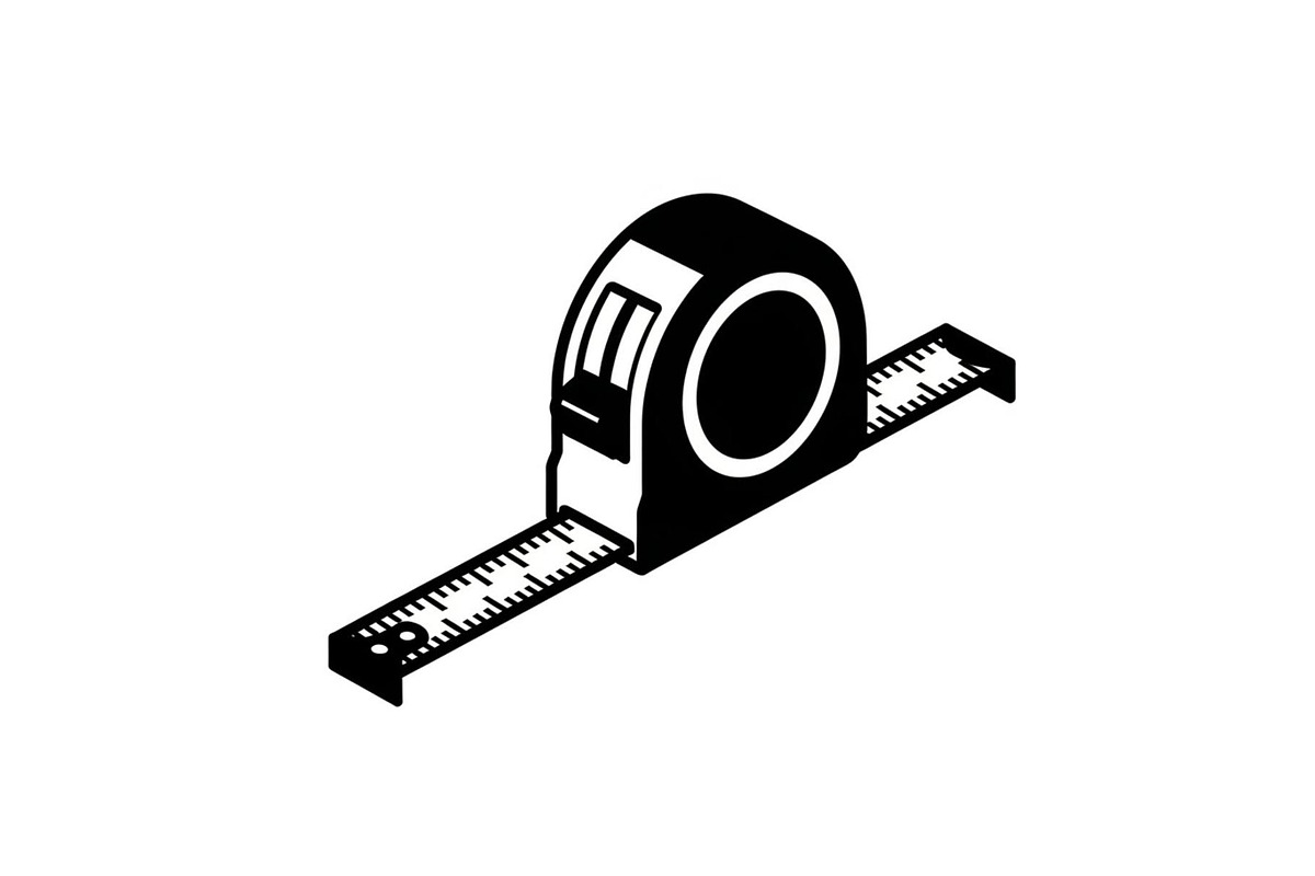 Tape Measure Tool Silhouette Bundle, a Graphic by Designer_Momina (Photo 6 of 10)