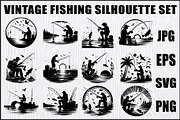 Fishing Vector Scene Bundle, an Object Graphic by jahid234 (Thumbnail 1 of 13)