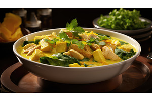 flavorful yellow curry ai generated, a Food & Drink Photo by pikepicture