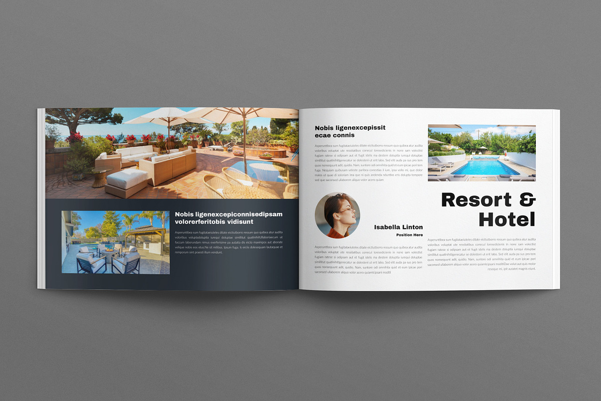 Travel Magazine Template Landscape, a Magazine Template by E-Type (Photo 6 of 7)