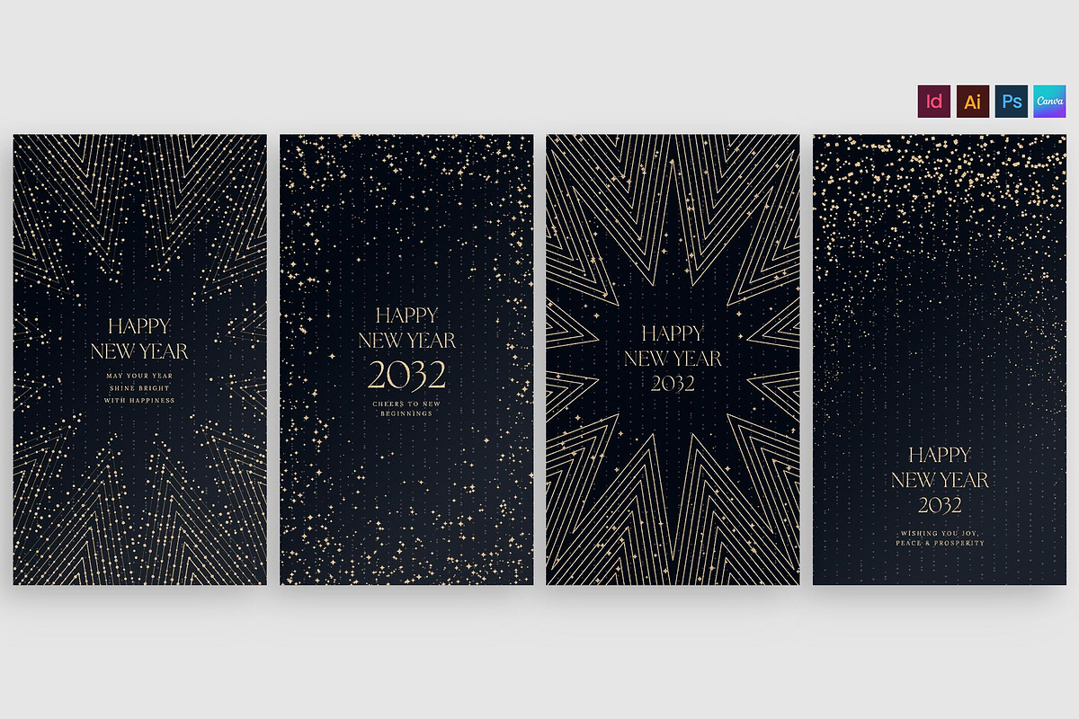 Happy New Year Backgrounds, a Flyer Template by BrandPacks (Photo 2 of 5)