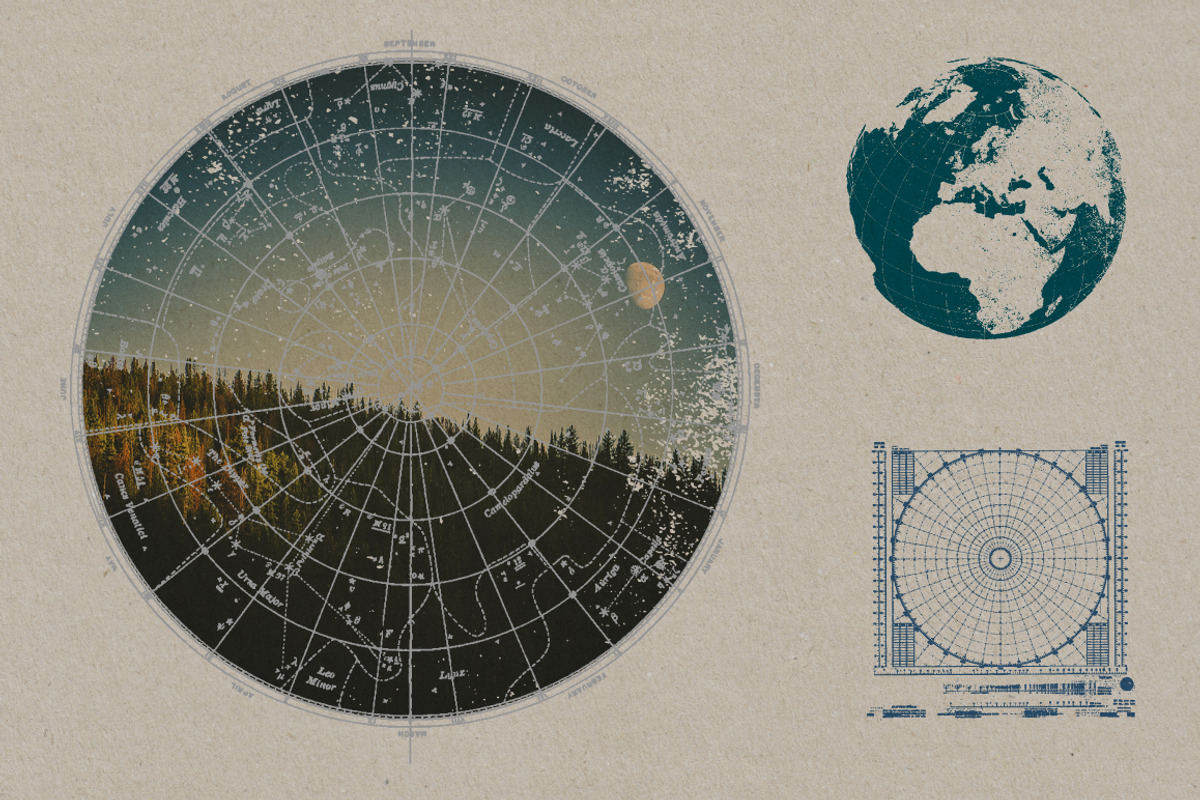 Distressed Vector Maps & Charts preview 3