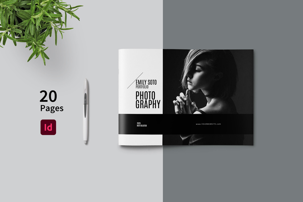 Photography Portfolio Template, a Brochure Template by adekfotografia (Photo 1 of 14)