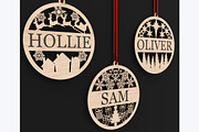 Personalized Christmas Tree Baubles, an Object Graphic by ThemeXDigital (Thumbnail 4 of 9)