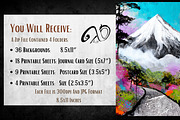 Cosmic Inkscapes: Dreamy Landscapes, a Background Graphic by NiiiNArt (Thumbnail 2 of 9)