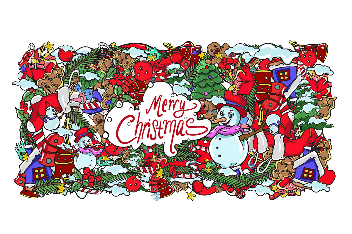 Christmas Greeting Card Illustration, a Decorative Illustration by singpentinkhappy (Photo 10 of 10)
