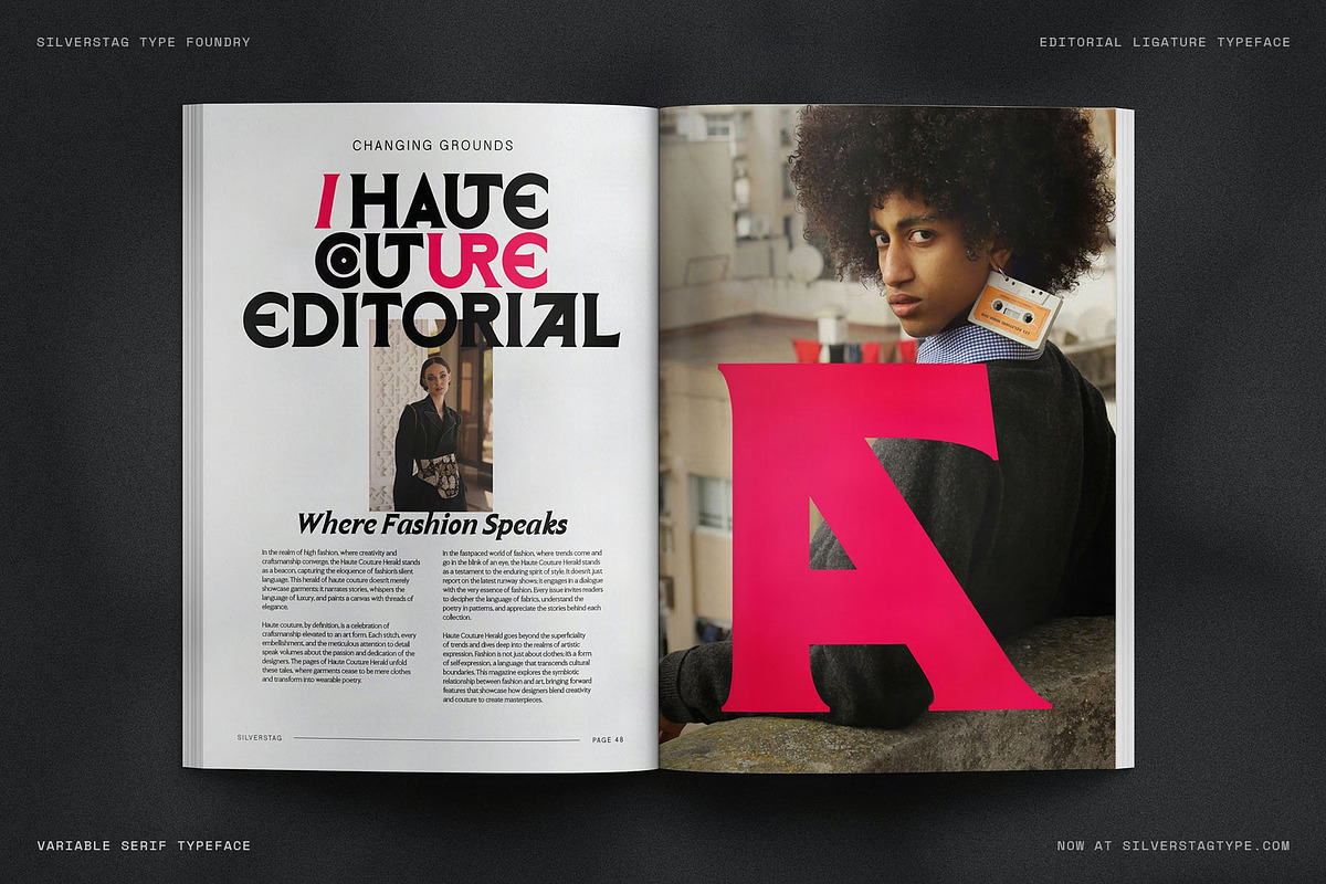Arcilla — Variable Editorial Serif, a Serif Font by SilverStag Type Foundry (Photo 7 of 31)