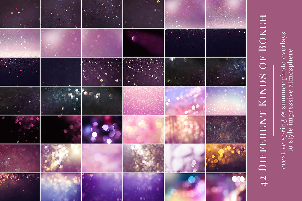 Lilac Purple Bokeh photo overlays, a Layer Style Add-On by BrownLeopard (Photo 3 of 7)