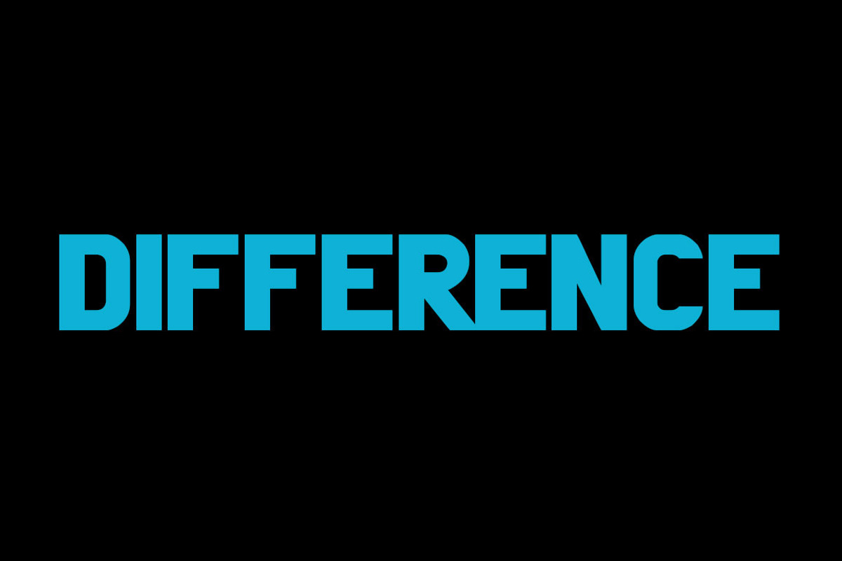 Difference font