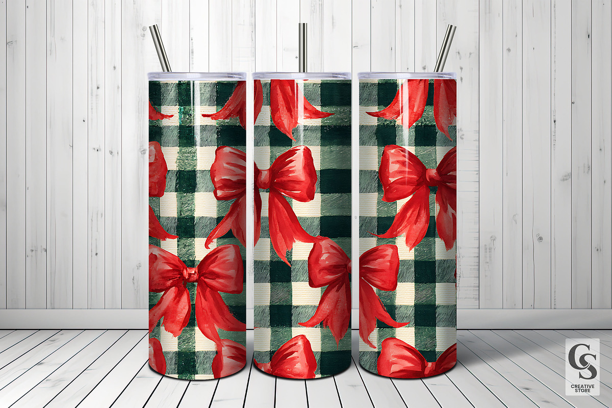 Red Green Coquette Seamless Pattern, a Pattern Graphic by Creative Store (Photo 5 of 5)