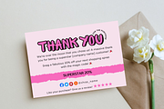 Cute Small Business Thank You Card, a Card Template by Elegant_Studio44 (Thumbnail 3 of 5)