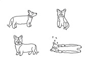 Cute doodle dogs (big collection), an Animal Illustration by Liz Pengilley Studio (Thumbnail 21 of 23)