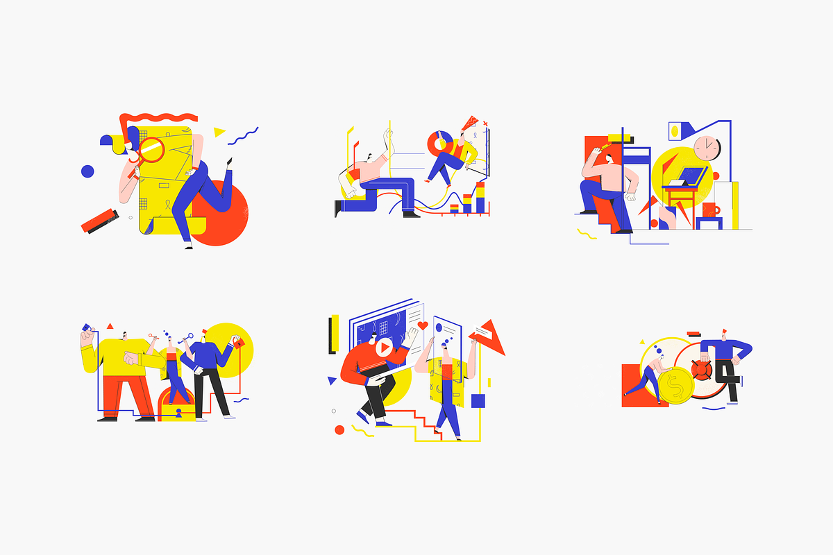 Yeeow! Illustration Kit, a Templates & Theme by ls-illustrations (Photo 6 of 7)