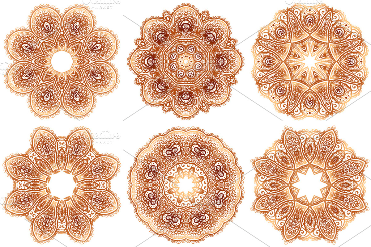 Set of 28 vintage round patterns, a Pattern Graphic by Art of Sun (Photo 4 of 5)