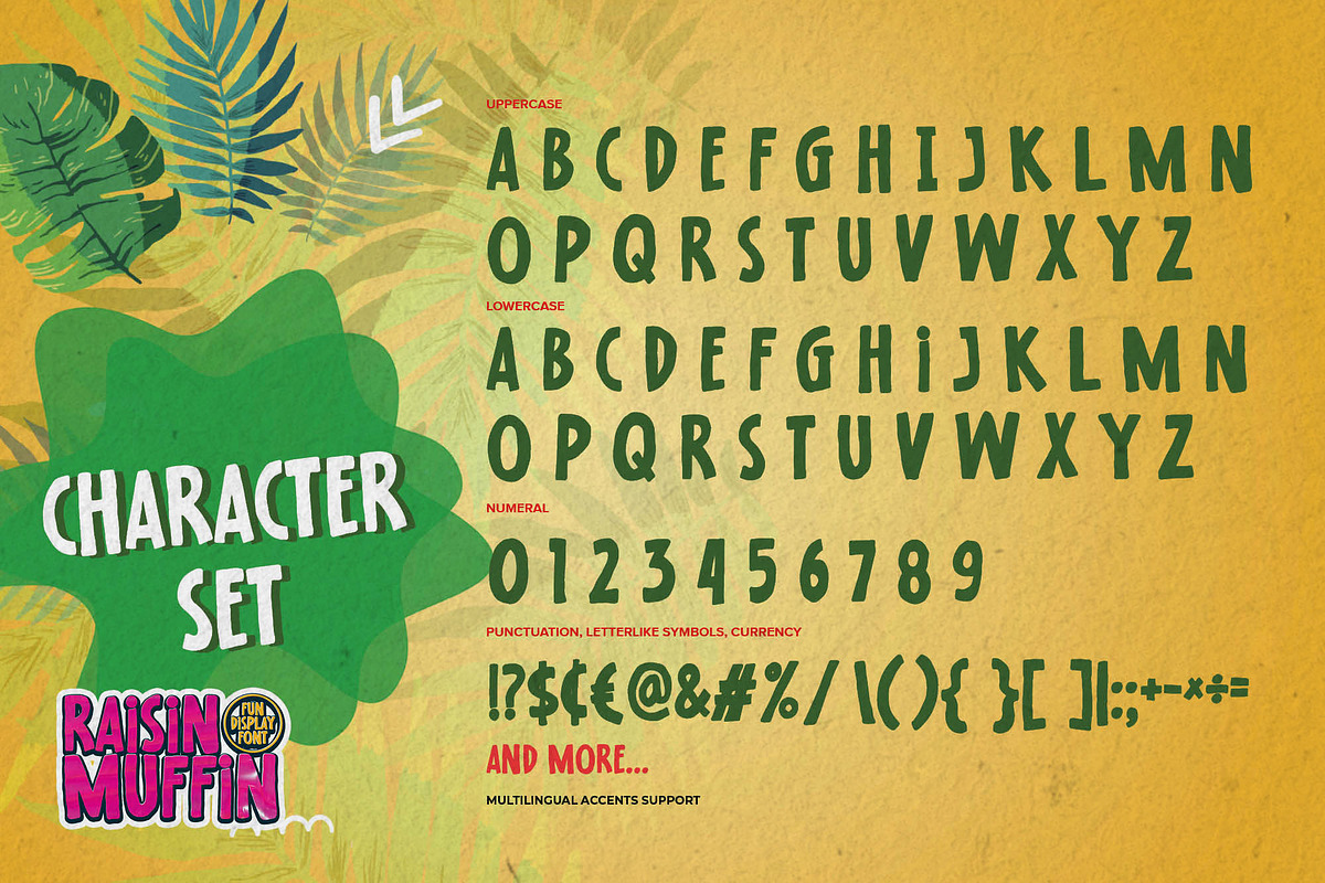 Raisin Muffin - Fun Display Font, a Font by Gassstype (Photo 8 of 8)