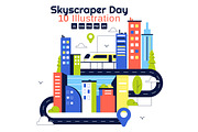 10 Skyscraper Day Illustration, a Technology Illustration by denayunebgt (Thumbnail 1 of 4)