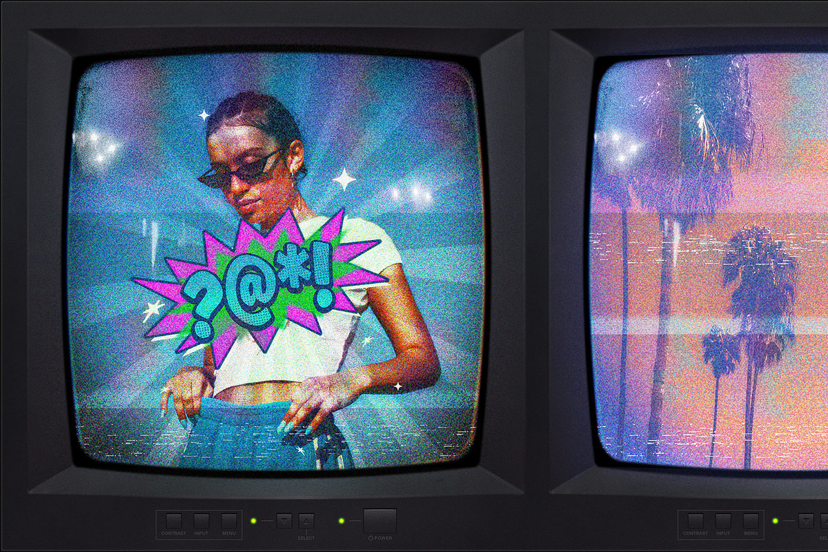 VHS Machine - Retro Monitor Effect, a Layer Style Add-On by bangingjoints (Photo 5 of 7)