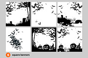Halloween. Banners, a Background Graphic by Yulia Ogneva (Thumbnail 2 of 6)