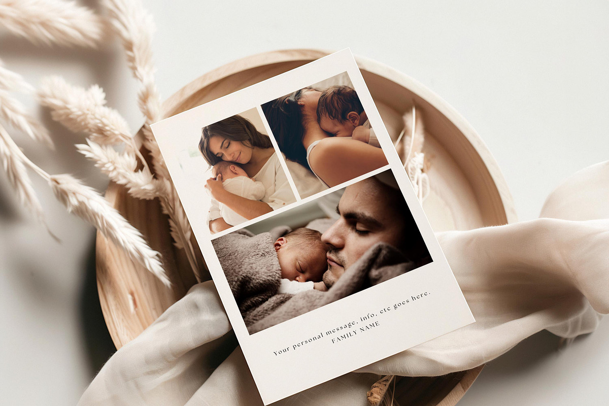 Photo Baby Announcement Card, a Card Template by LucaTheme (Photo 5 of 7)