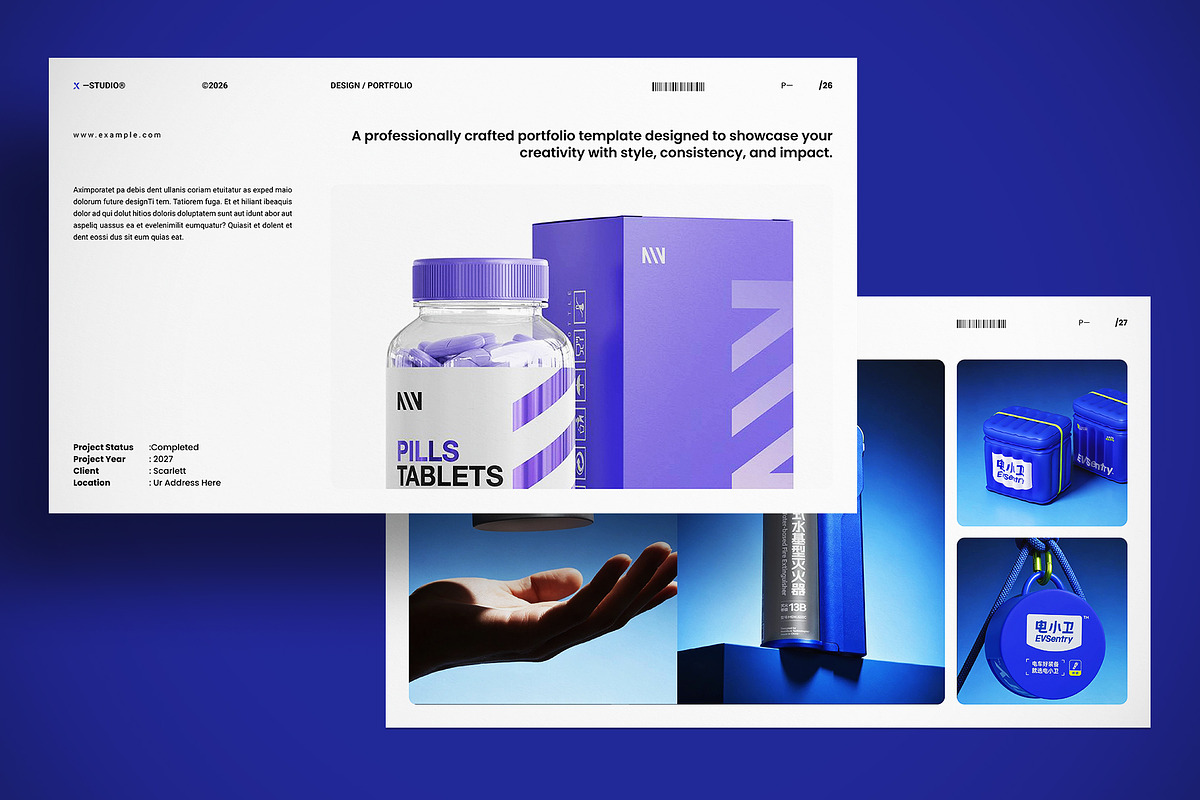 Minimal Design Portfolio Template, a Presentation Template by Studio Monova (Photo 16 of 19)