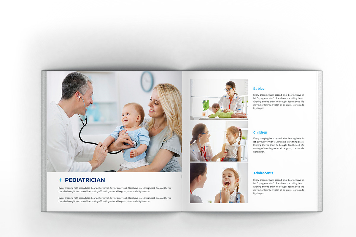 Medical & Hospital Square Brochure, a Brochure Template by Incools Stokie (Photo 10 of 12)