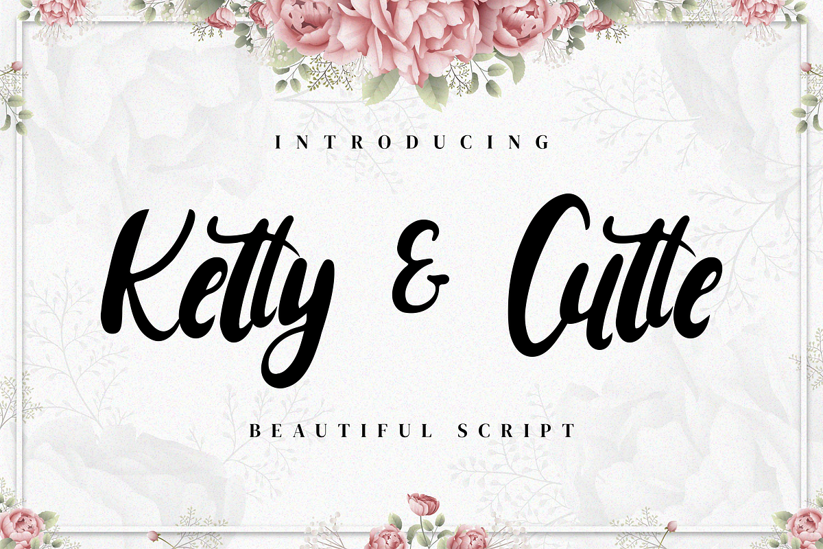 Ketty & Cutte, a Script Font by Integritype Studio (Photo 1 of 9)