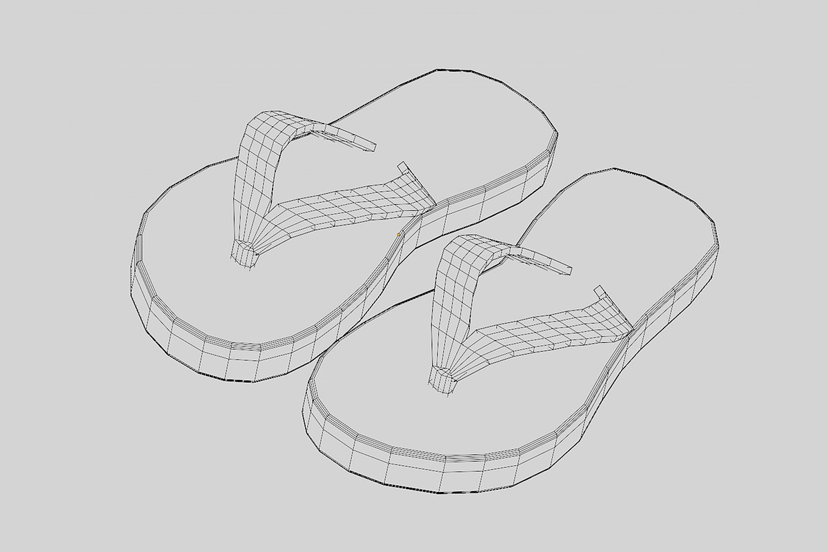 Sandals 3d model, an Object 3D Model by fahad121 (Photo 9 of 9)