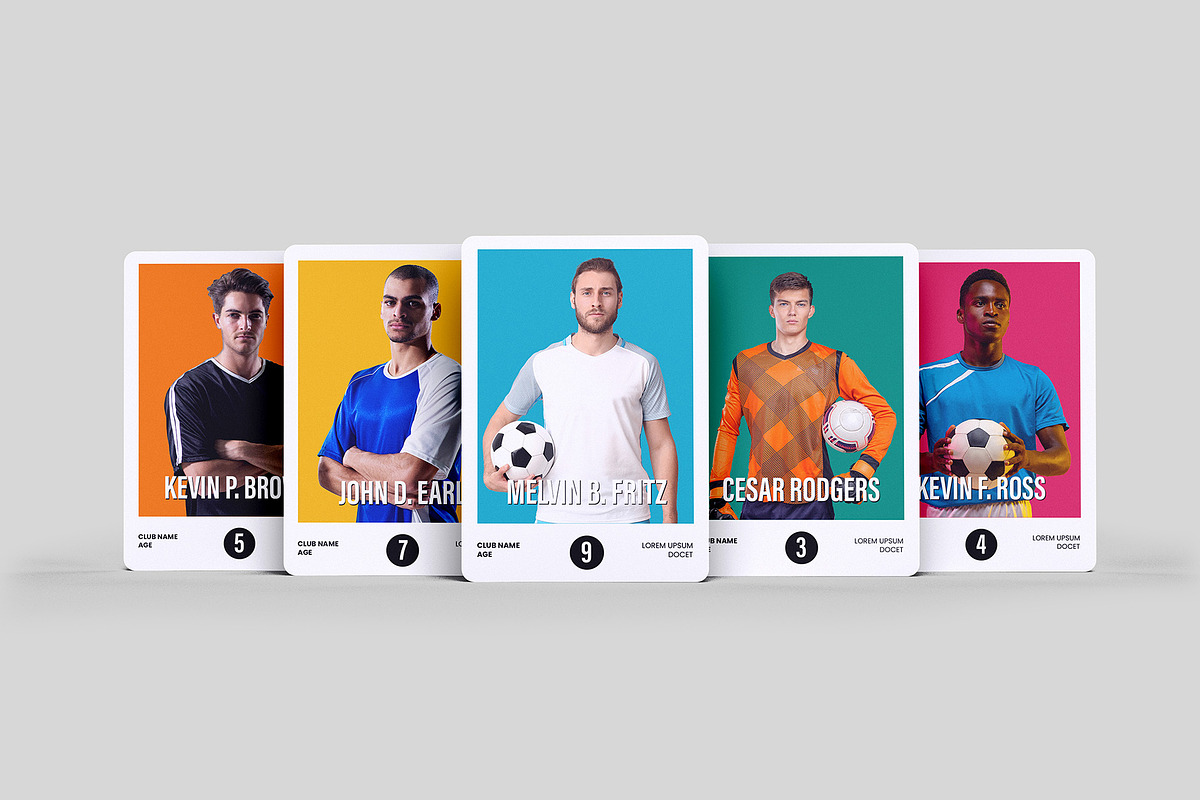 Trading Cards Mockup - 9 views, an Advertising Mockup by Illusiongraphic (Photo 7 of 19)