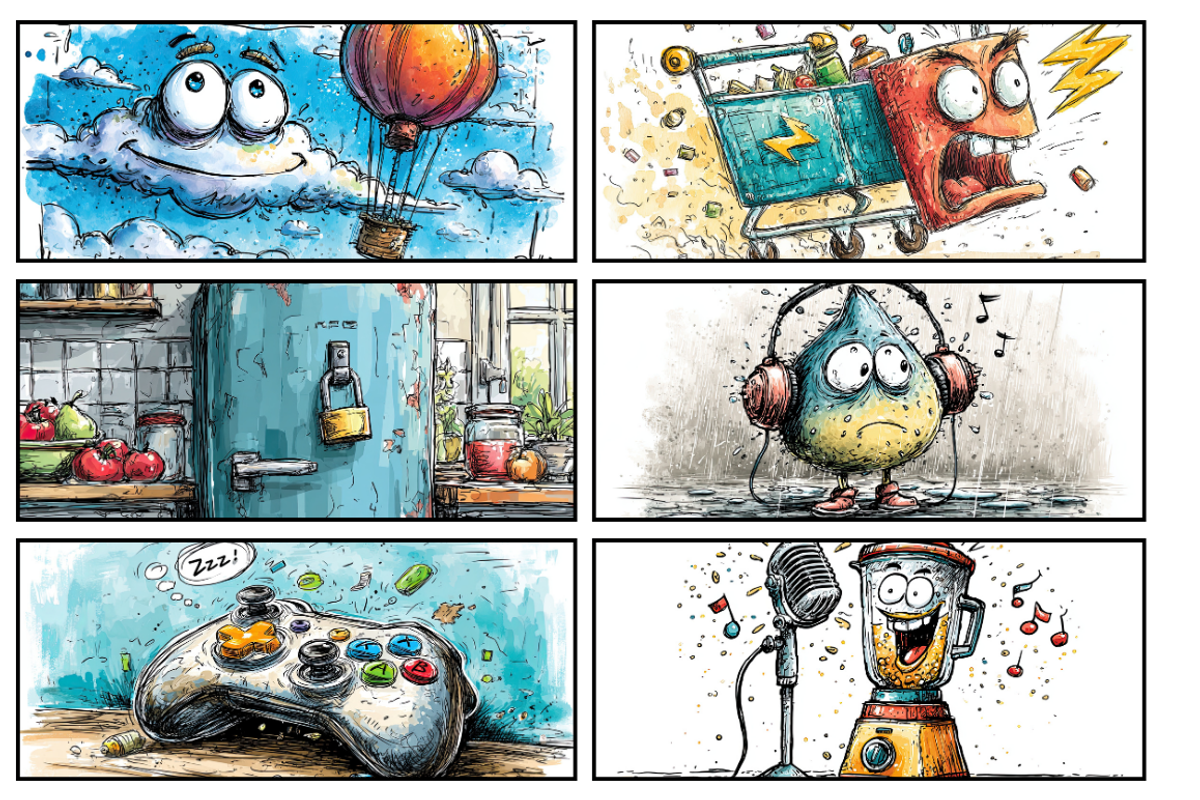 Whimsical Cartoon Characters for Kid, an Illustration by PrintHaven Designs (Photo 2 of 7)