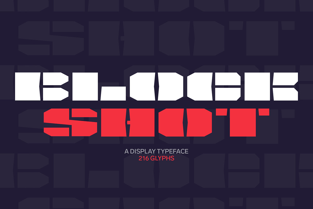 Srg-BlockShot display font