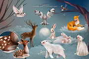 Winter Wonderland Oil Clipart, an Animal Illustration by Anna Babich (Thumbnail 3 of 8)