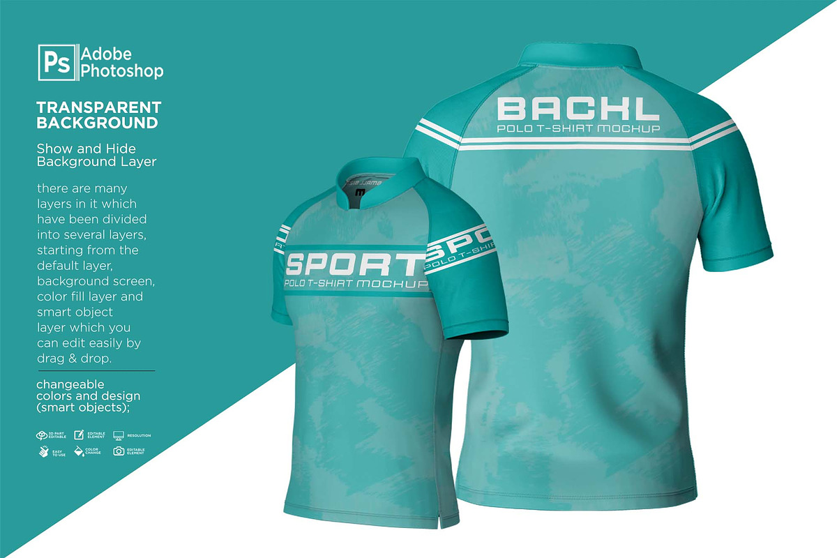 Sport Jersey Raglan Short Mockup, a Shirt Mockup by Nanggroe Scripting (Photo 5 of 9)