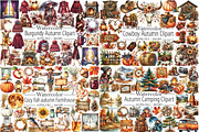 The Autumn Huge Clipart Bundle, an Illustration by Libby Wishes (Thumbnail 3 of 5)